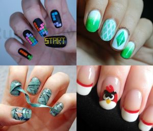 Unhas decoradas com temas gamers: Ideias incríveis