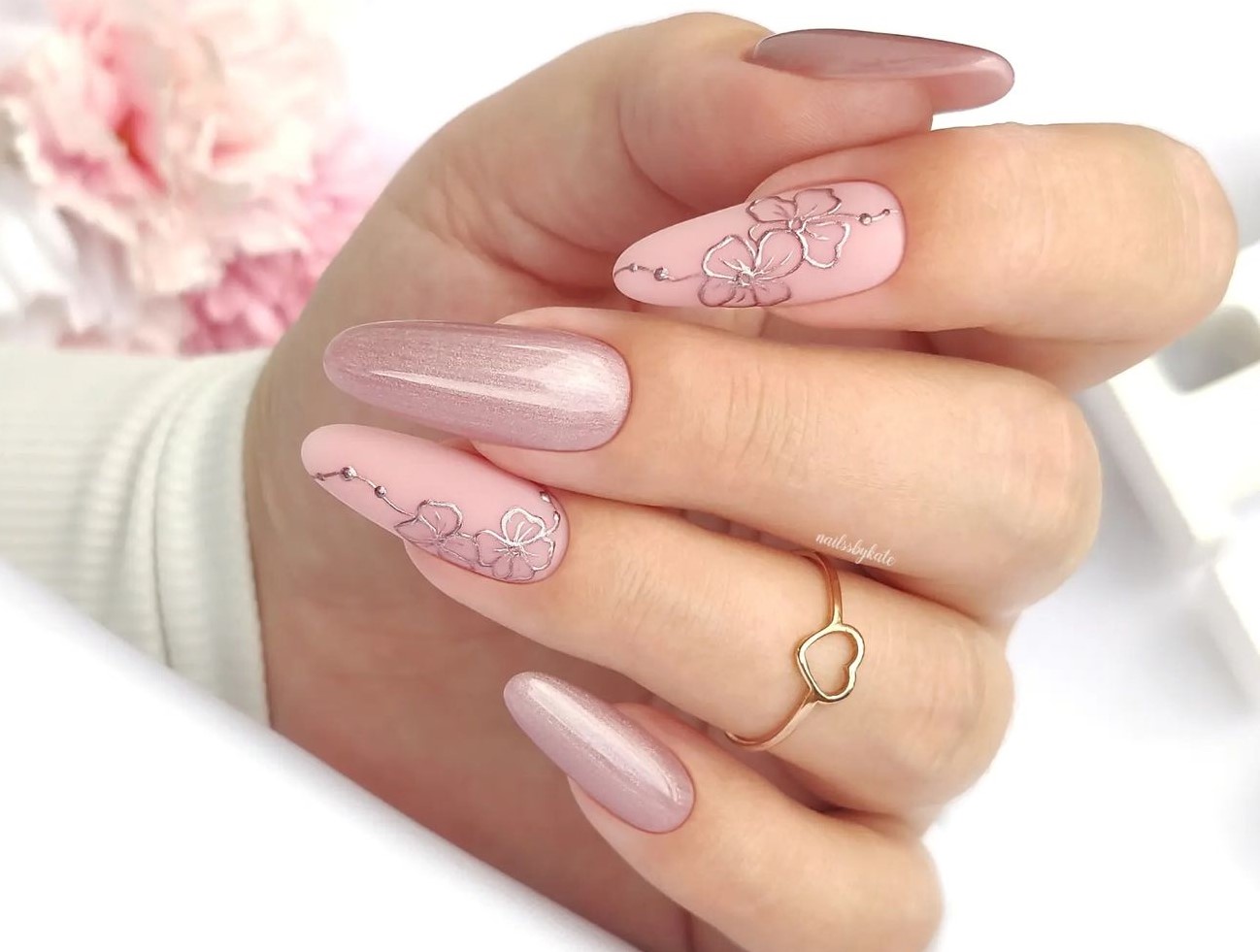 Unhas Decoradas com textura 