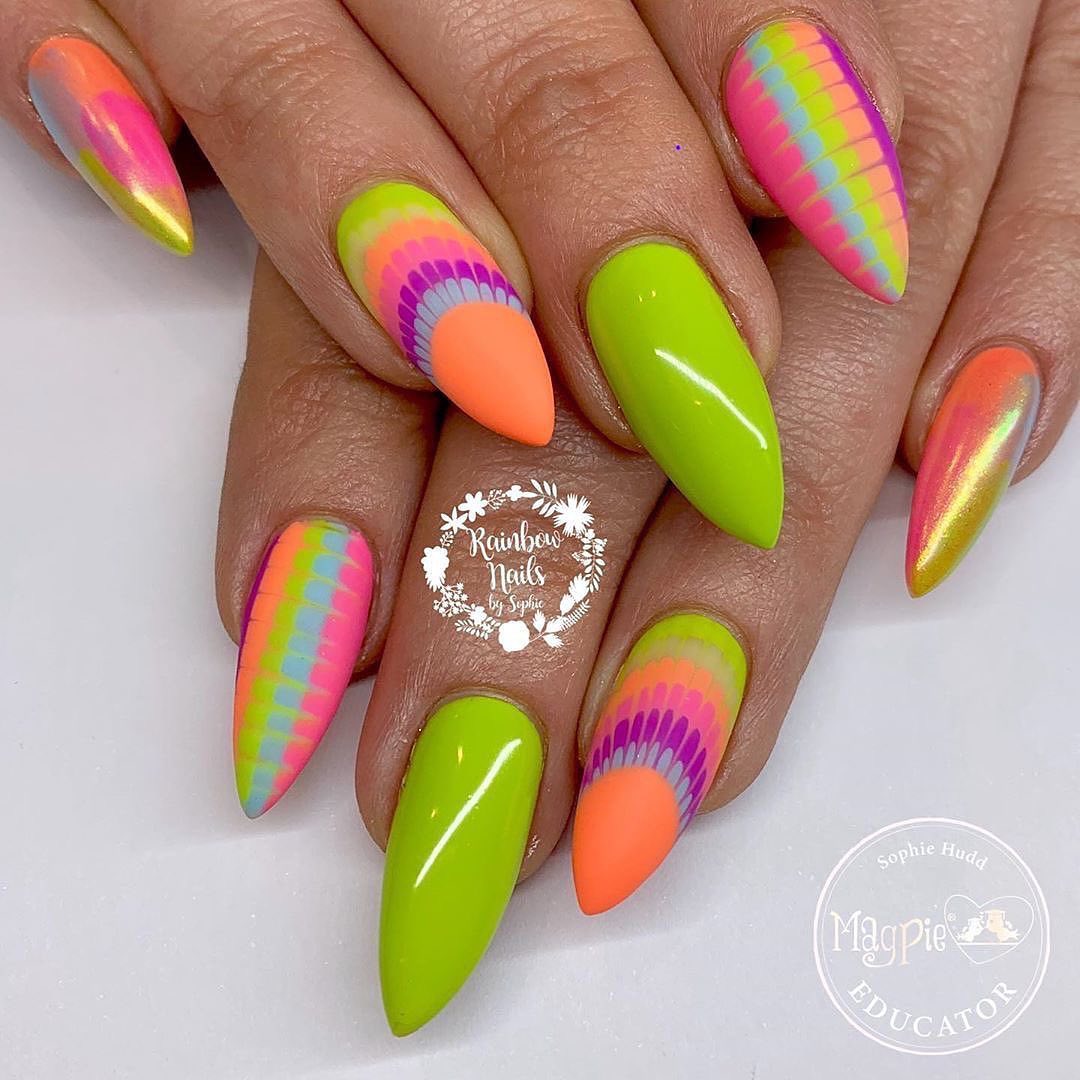 Unhas Tye-Die 