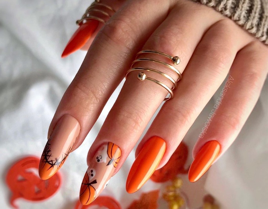 Unhas de Halloween 