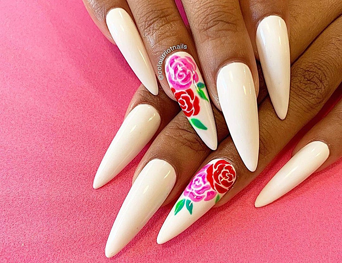 Flores e glamour: como fazer unhas decoradas com rosas