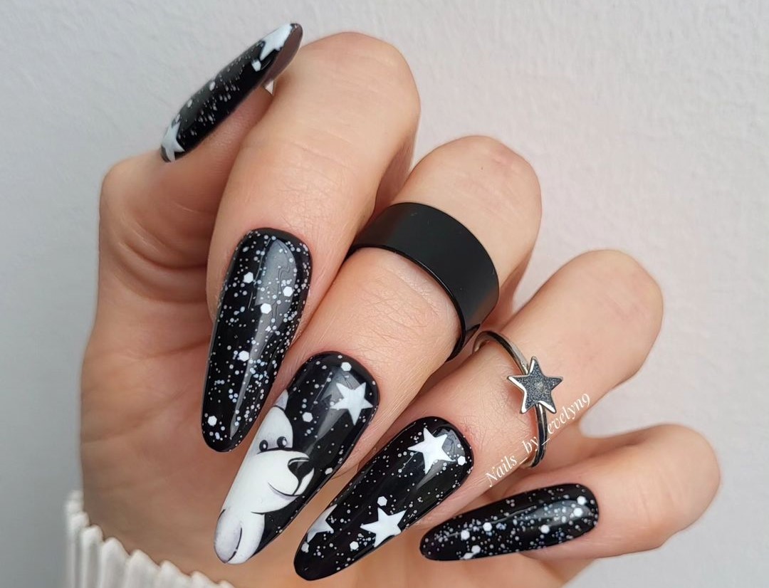 Unhas Decoradas com ursinhos 