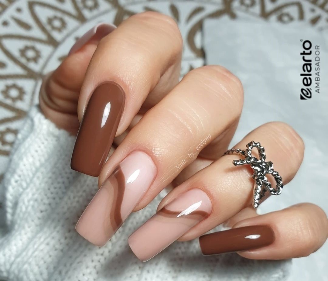 Unhas Decoradas de chocolate 