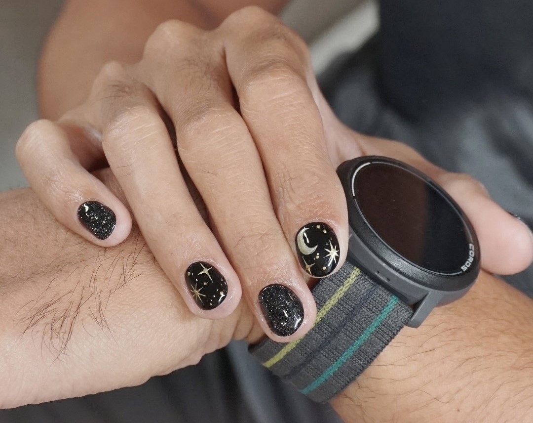 Unhas decoradas estilosas para homens 