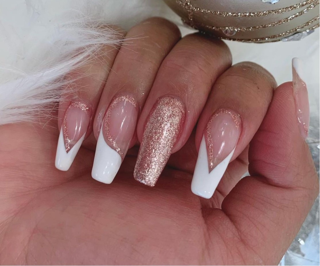 Unhas em Rosé Gold 