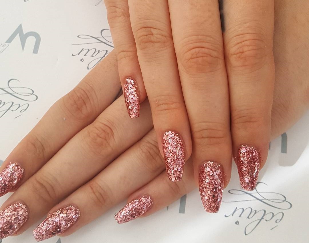 Unhas em Rosé Gold