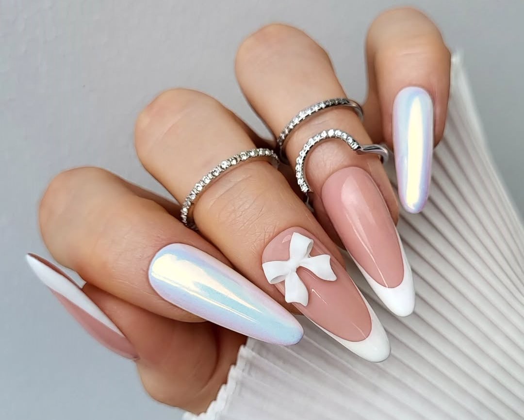 Técnicas de unhas decoradas - francesinha 