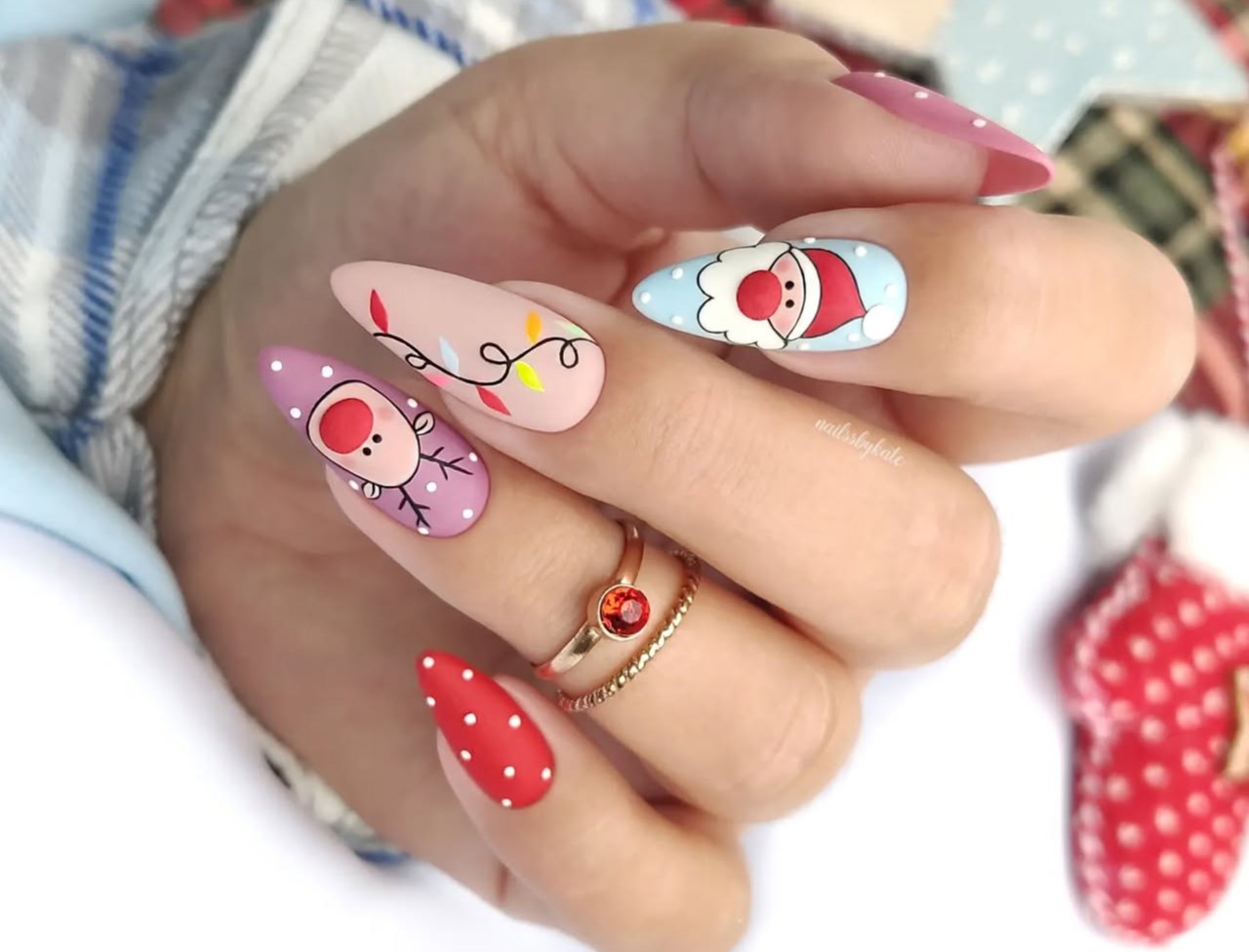 Unhas Decoradas para o Natal 