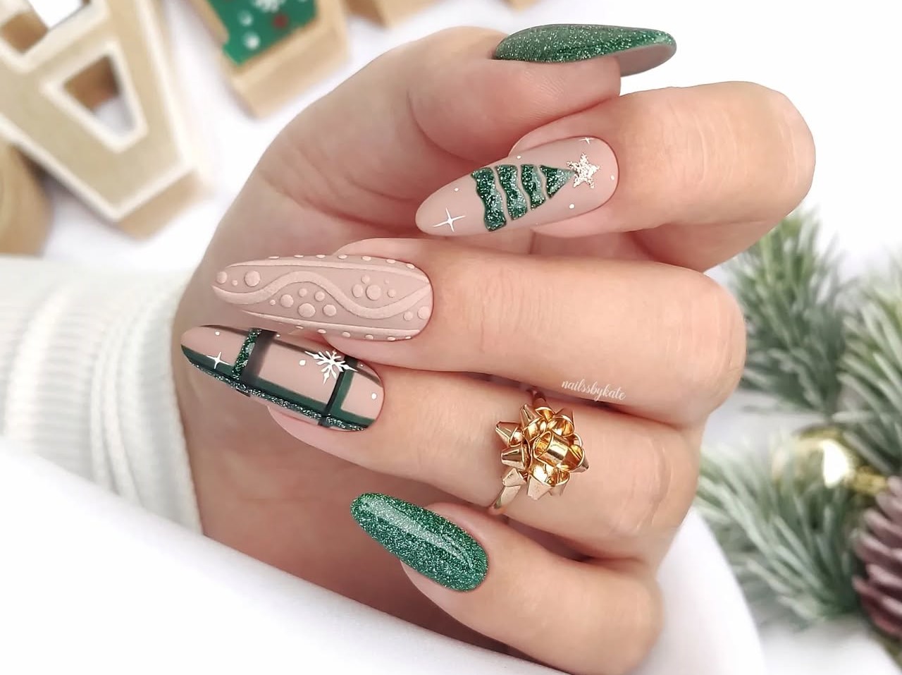 Unhas Decoradas para o Natal 