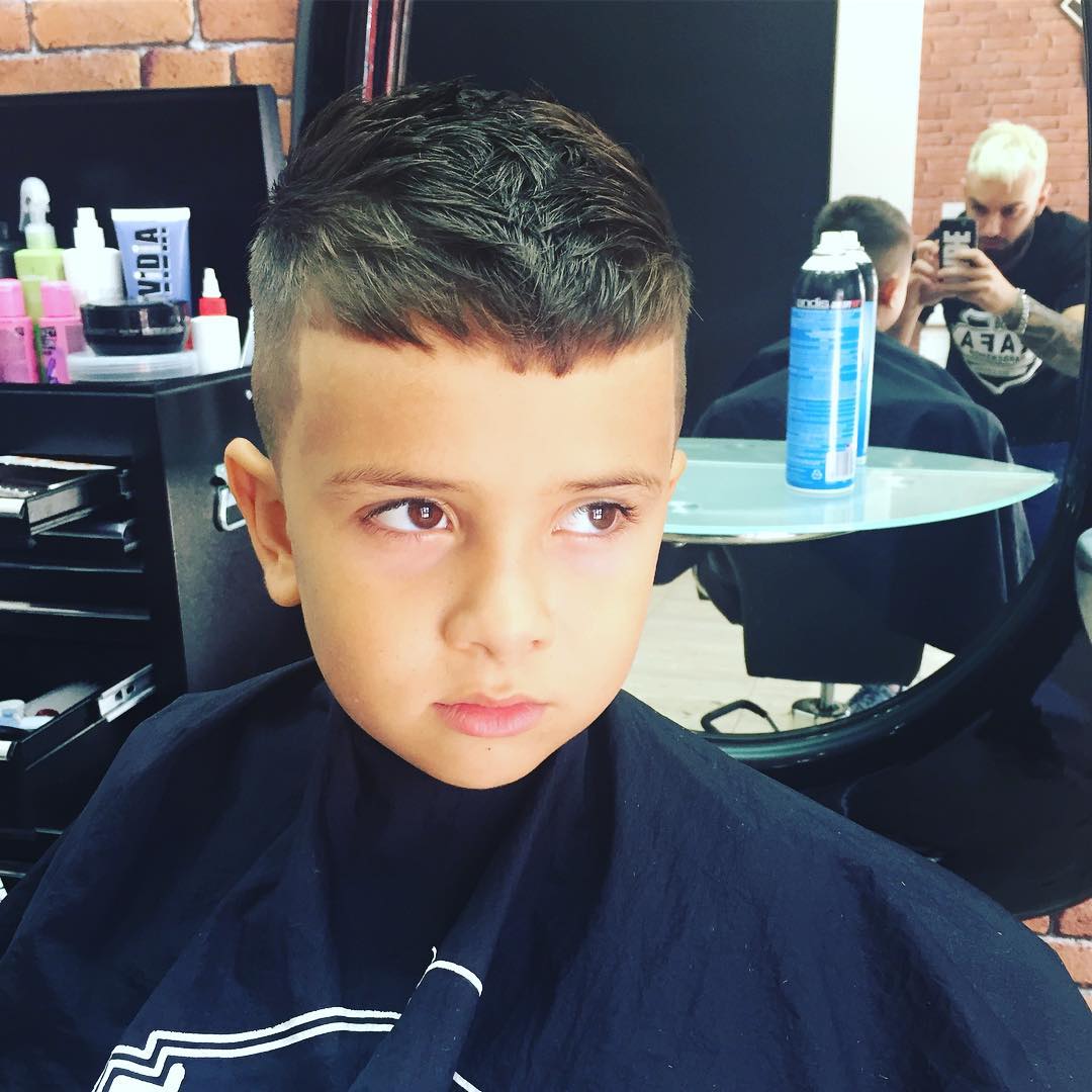 Corte de cabelo masculino infantil social Caeser 