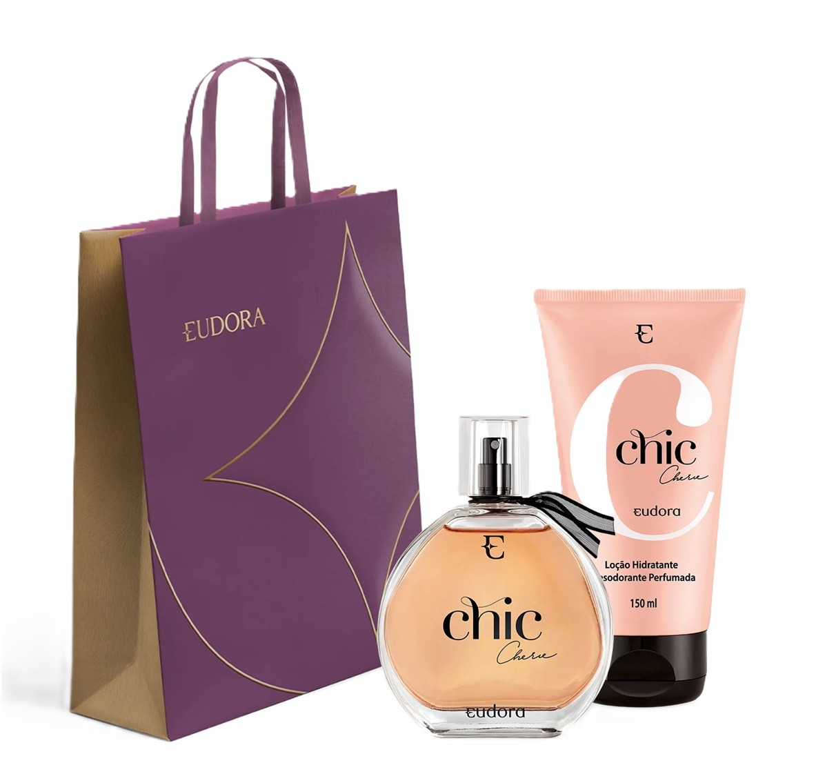 Linha Eudora Chic Chérie conta também com creme hidratante para o corpo