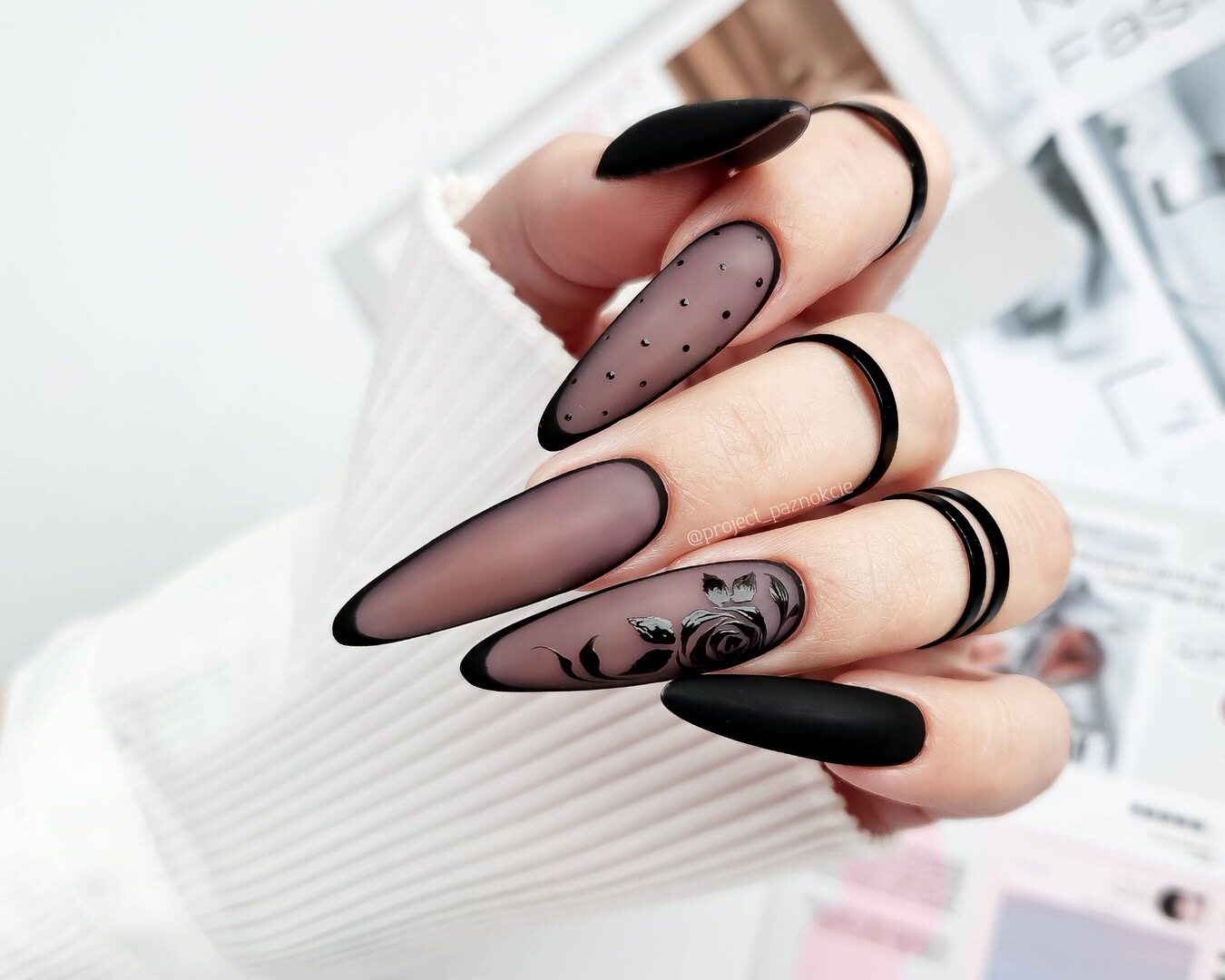 Tendências de nail art de Dia dos namorados 